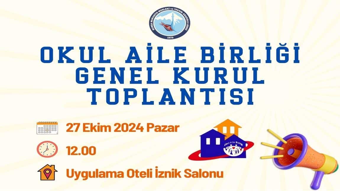 Okul Aile Birliği 2024 yılı Genel Kurul Toplantısı